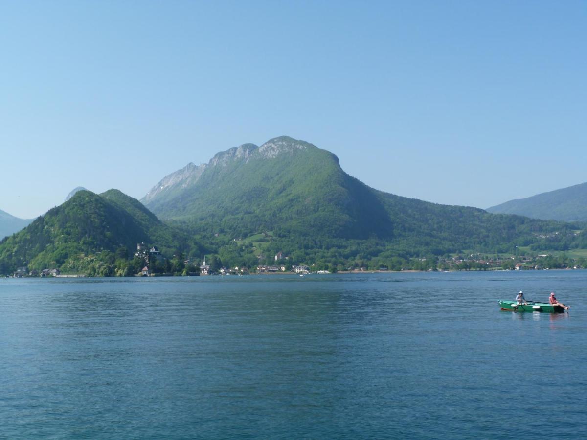 Au Bord Du Lac D'Annecy, Logement Type Loft, Dans Residence Avec Plage Et Ponton Privee Duingt Zewnętrze zdjęcie